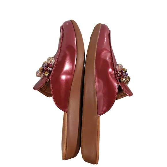 Elegant Pink Embellished Loafers - Picture 5 of 13